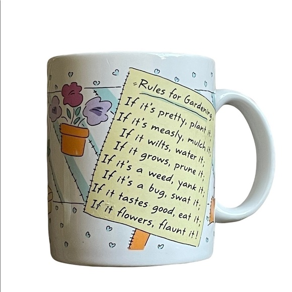 HALLMARK Rules for Gardening mug. - Picture 3 of 5